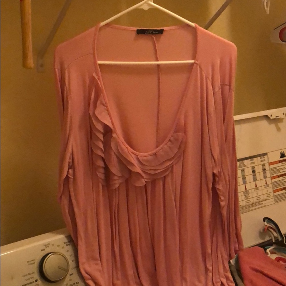 Long sleeve ruffled shirt